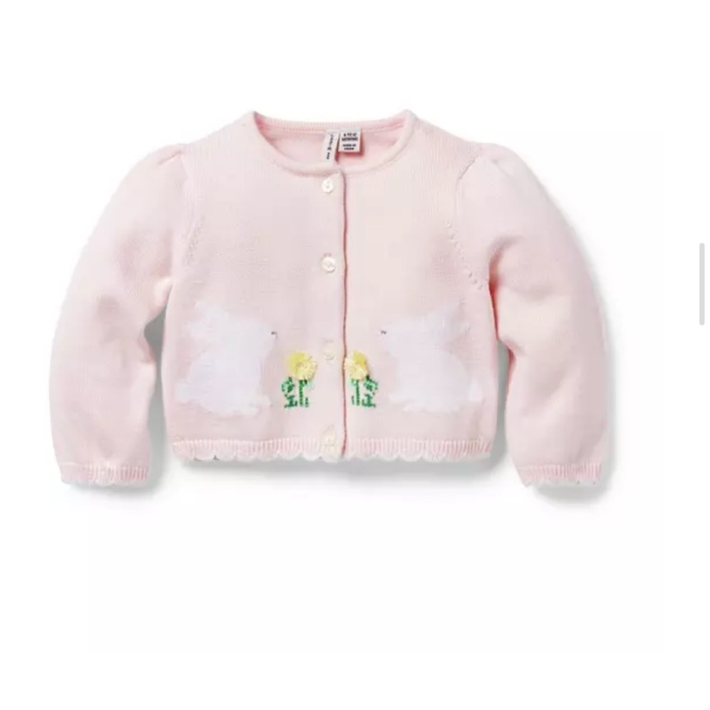 💖🐰Janie and Jack🐰💖 NWT ADORABLE Bunny Cardigan Sweater. 18-24m.